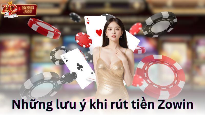 Những lưu ý khi rút tiền Zowin